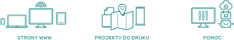 Projektowanie materiałów reklamowych do druku, tworzenie stron internetowych, opieka nad stronami WWW, Inowrocław, Kujawsko-Pomorskie.