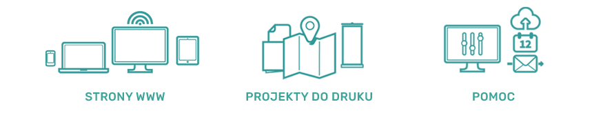 Projektowanie materiałów reklamowych do druku, tworzenie stron internetowych, opieka nad stronami WWW, Inowrocław, Kujawsko-Pomorskie.